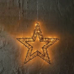 Micro LED Black Metal Star