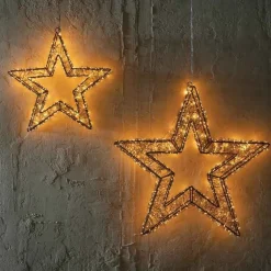 Micro LED Black Metal Star