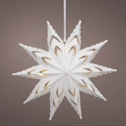 15" Micro LED Hanging Paper Star