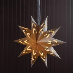22" Micro LED Hanging Paper Star