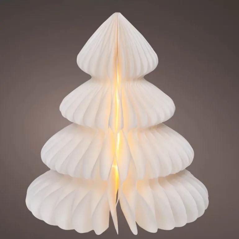 18.5" Micro LED Paper Tree - White
