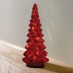 Micro LED Red Glass Tree
