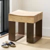 Montanha Reclaimed Wood and Metal Stool