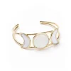Mother of Pearl Moon Phase Cuff Bracelet