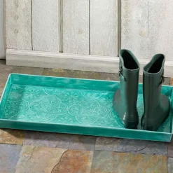 Multi-Purpose Metal Boot Tray - Turquoise