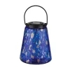 Murano Hanging Solar Lantern - Indigo