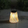 Murano Hanging Solar Lantern - Orange