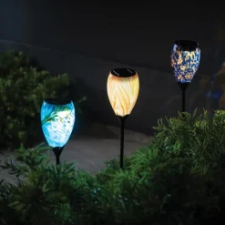 Murano Solar Stake - Indigo