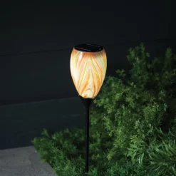 Murano Solar Stake - Orange