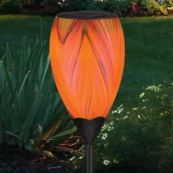 Murano Solar Stake - Orange