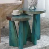 Nadette Aqua Nesting Tables, Set of 2