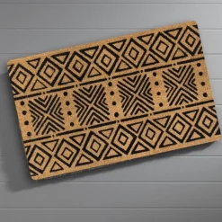 Natura Abstract Coir Doormat