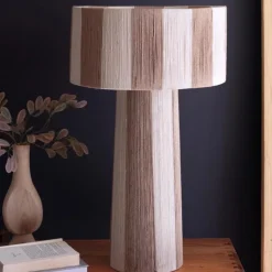 Natural and Khaki Jute Table Lamp