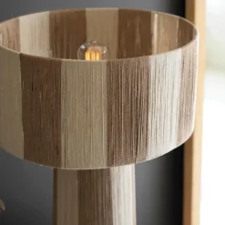 Natural and Khaki Jute Table Lamp