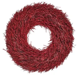 Natural Reed Wonderland Wreath, 36" Dia. (red)