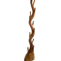 Nature Inspired Twisted Suar Wood Coat Rack