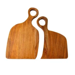 Nested Love Wood Cutting Boards Natural, Set of 2