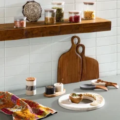 Nested Love Wood Cutting Boards Natural, Set of 2