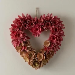 Ombre Wood Heart Wreath