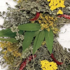 Organic Culinary Herb Wreath without Hanger