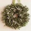 Organic Tallow Berry & Olive Leaf Wreath with Hanger