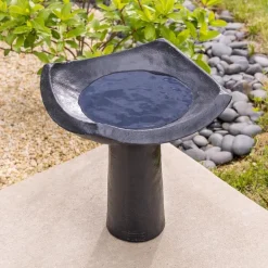Oslo Black Birdbath