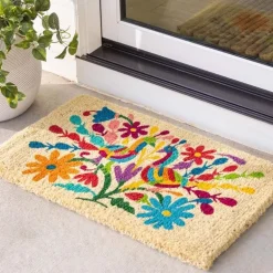 Otomi Mexican Peacock Coir Doormat