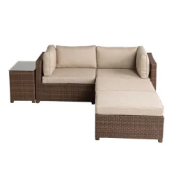 Outdoor Convertible 5-Piece Modular Lounge Set