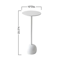 Outdoor Martini Table - White