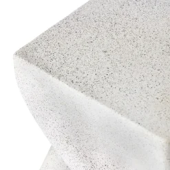 Outdoor White Twist Side Table