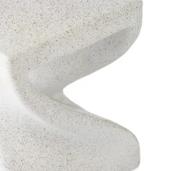 Outdoor White Twist Side Table