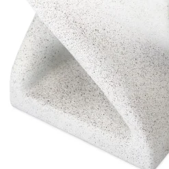 Outdoor White Twist Side Table