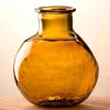 Oval Recycled Glass Balloon Vase, 12" - Mocha