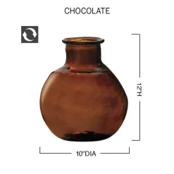 Oval Recycled Glass Balloon Vase, 12