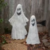 Painted Metal Ghosts, set of 2