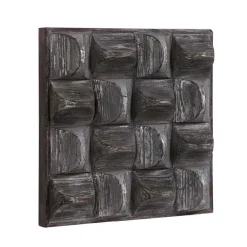 Pickford Textural Wood Wall Decor - Gray