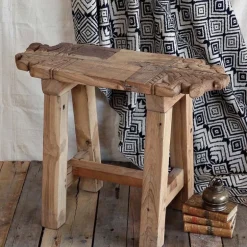 Portico Salvaged Wood Accent Stool