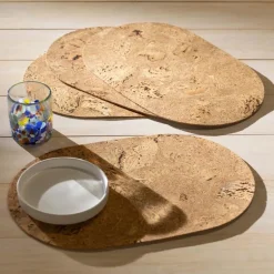 Portuguese Cork Oval Placemats, Set of 4