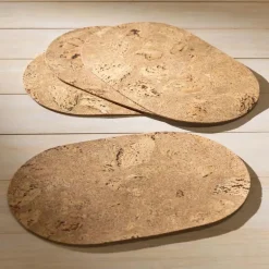 Portuguese Cork Oval Placemats, Set of 4