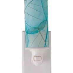 Pressed Leaf Nightlights - Blue