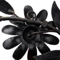 Purple Recycled Metal Flower Decorative Wreath