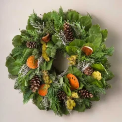 Quince and Pinecone Wreath