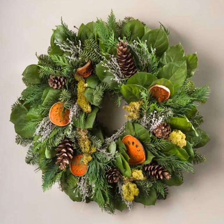 Quince and Pinecone Wreath