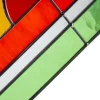 Rainbow Stained Glass Corner Art Bracket - Orange