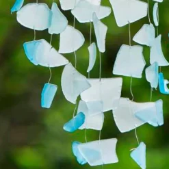 Raindrop Butterfly Seaglass Mobile