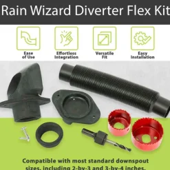 Rain Wizard Diverter Flex Kit