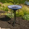 Ravenna IntelliSOLAR Ceramic Birdbath with Remote