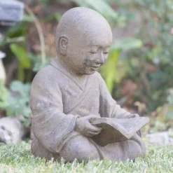 Reading Shaolin Monk Statue
