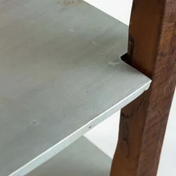 Reclaimed Rolling Butcher Block Kitchen Island with Storage