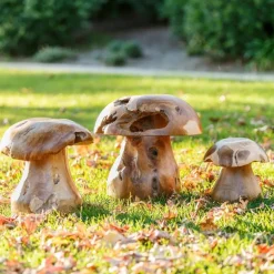 Reclaimed Teak Mushroom Stool, Small